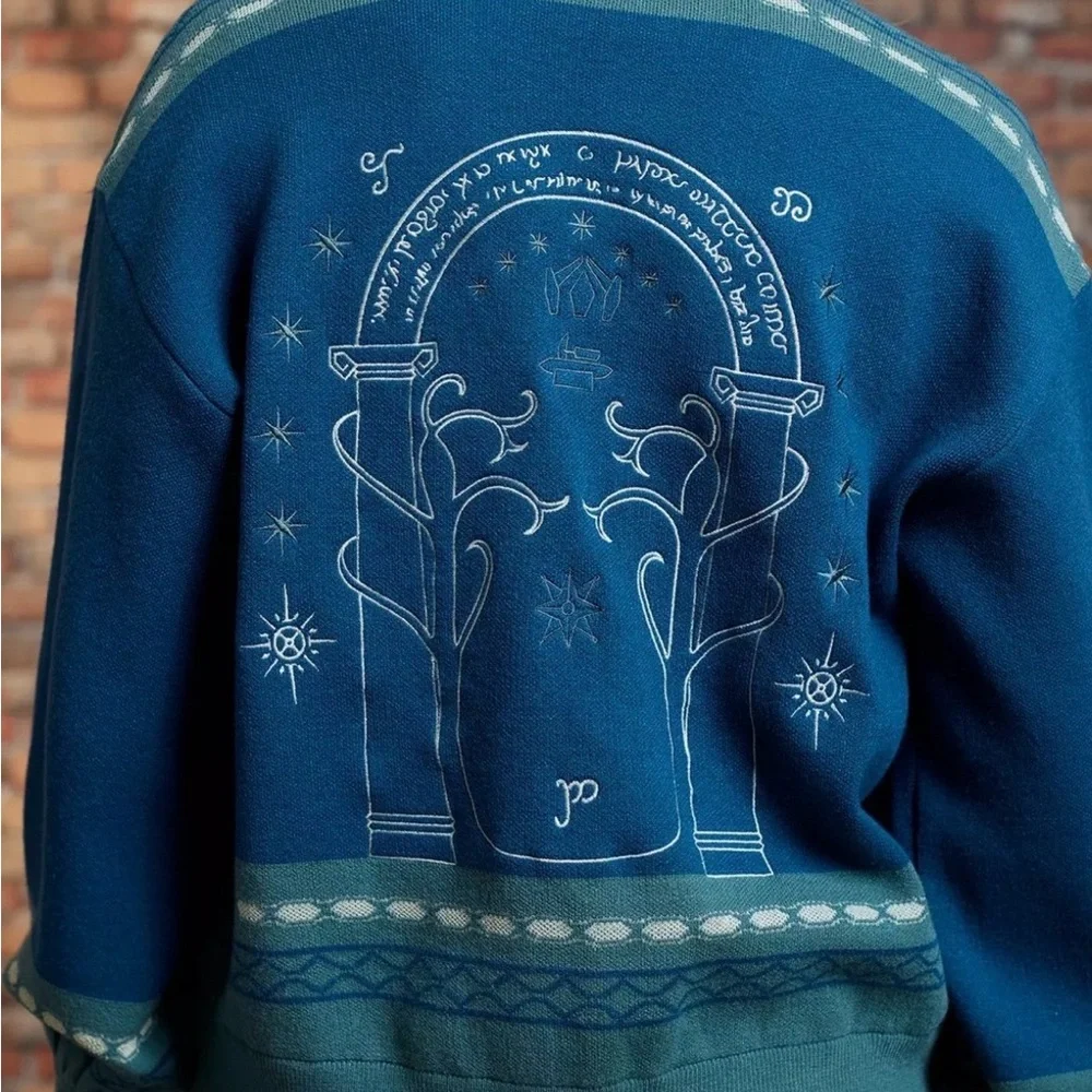 Her Universe The Lord Of The Rings Doors Of Durin Glow-In-The-Dark Cardigan XL - Picture 2 of 6
